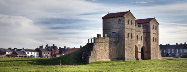 Reconstructed Roman gatehouse at South Shields