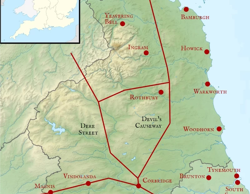 Map of Devil's Causeway