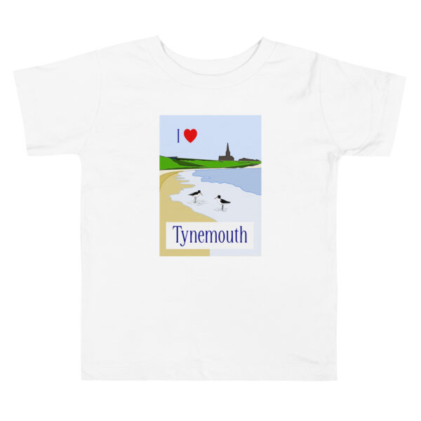 I Love Tynemouth Oystercatcher T-Shirt – Toddlers 2-5 - Image 2