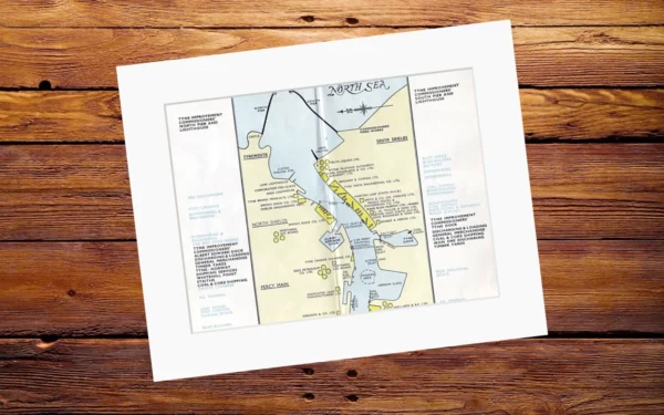 Tyne Industry Map – Mounted 🛠️