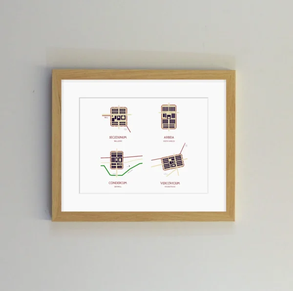 Tyne Roman Forts - Framed 📜