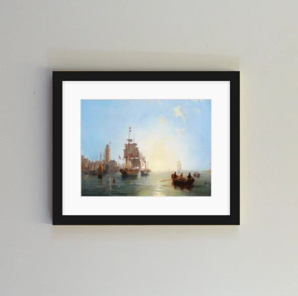 Low Light Harbour Scene - Framed ⛵ - Image 2