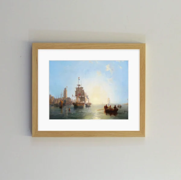 Low Light Harbour Scene - Framed ⛵