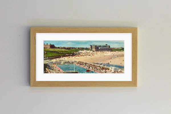 Tynemouth Outdoor Pool and Beach – Framed 🏖️