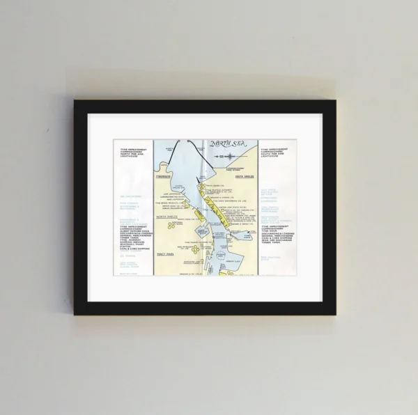 Tyne Industry Map - Framed 🛠️ - Image 2