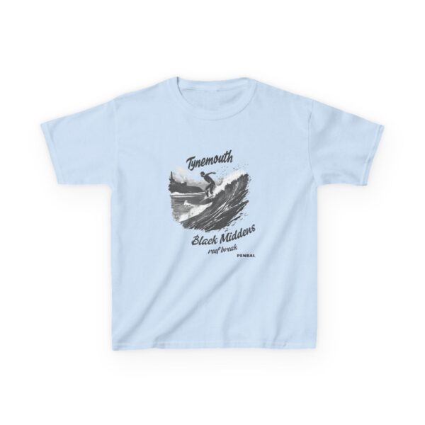 Black Middens Surfer - Kids Heavy Cotton™ Tee - Image 2