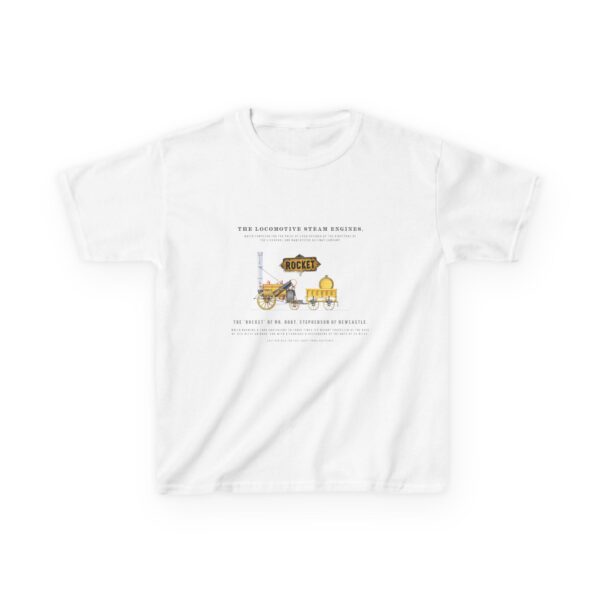 Stephenson’s Rocket - Kids Heavy Cotton™ Tee - Image 2