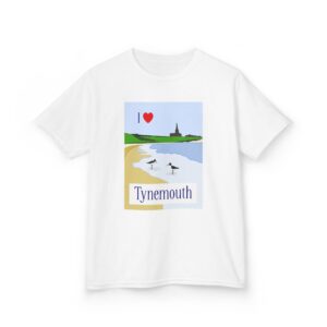 I Love Tynemouth Oystercatcher – Kids Heavy Cotton™ Tee