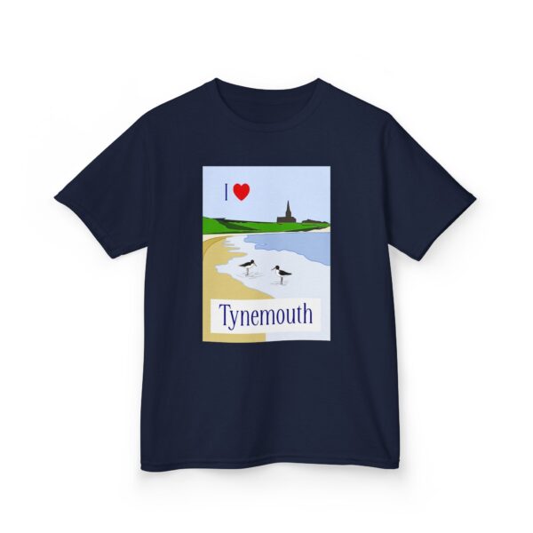 I Love Tynemouth Oystercatcher – Kids Heavy Cotton™ Tee - Image 6